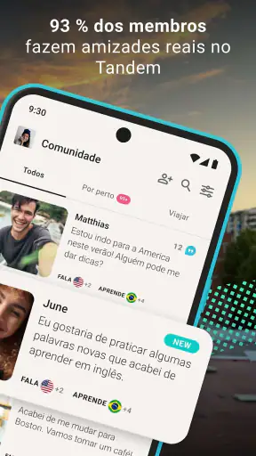 Tandem: intercâmbio de idiomas screenshot