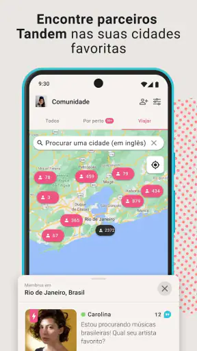 Tandem: intercâmbio de idiomas screenshot