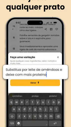 TasteBot: Receitas com IA screenshot
