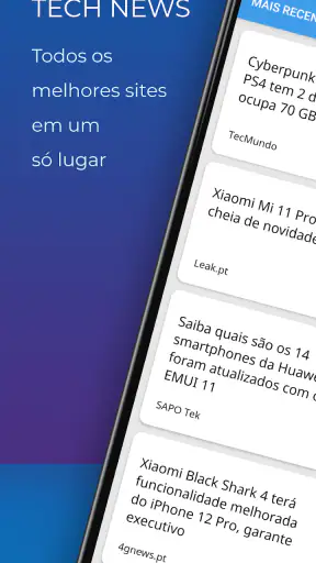 Tech News Notícias Tecnologia screenshot