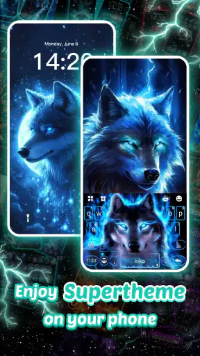 Teclado Thunder Neon Wolf screenshot