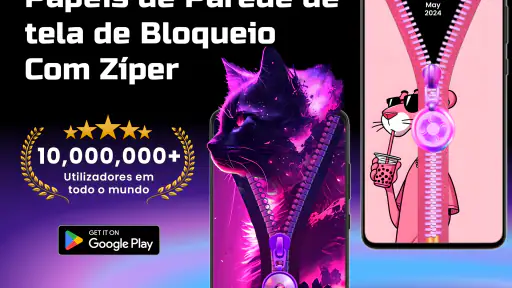 Tela de Bloqueio de Zíper Tema screenshot