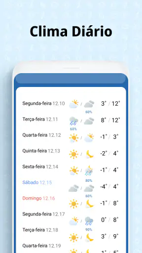 Tela do Clima screenshot