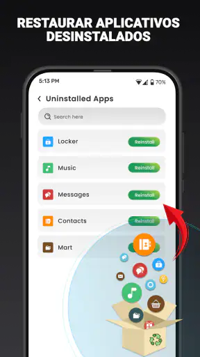 Telefone Software Atualiza App screenshot