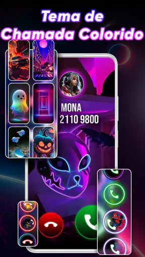 Tema Da Tela De Chamada Color screenshot