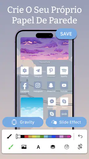 Temas-Ícones, papéis de parede screenshot