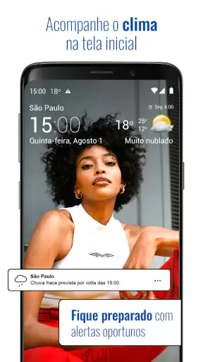 Tempo e relógio transparente screenshot