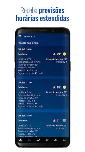 Tempo e relógio transparente screenshot