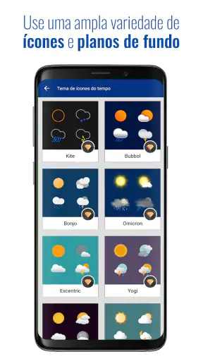 Tempo e relógio transparente screenshot