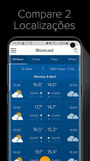 Tempo, Radar, Widget: Morecast screenshot
