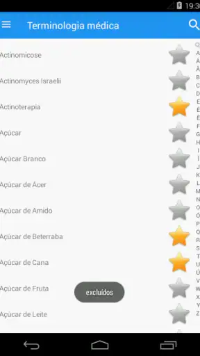 Terminologia médica screenshot