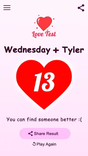 Teste de Amor e Calculadora screenshot