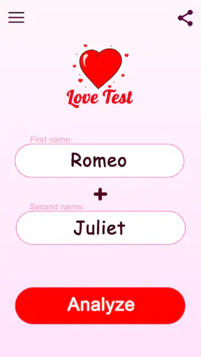 Teste de Amor e Calculadora screenshot