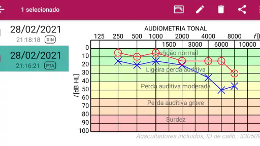 Teste de audição screenshot