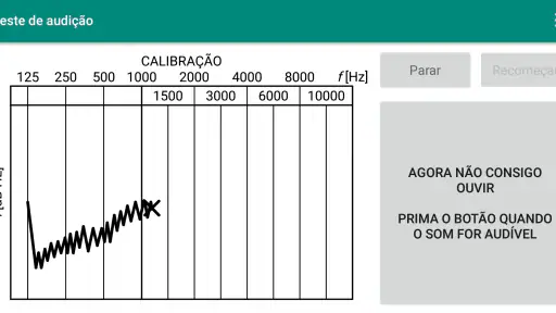 Teste de audição screenshot