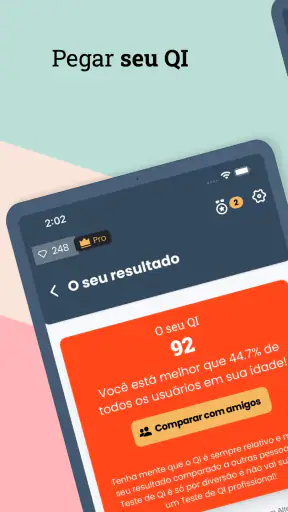 Teste de QI (Português) screenshot
