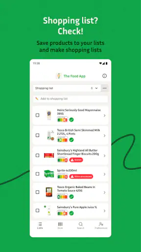 The Food App – Scan and swap screenshot