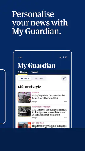 The Guardian - Live World News screenshot