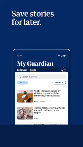 The Guardian - Live World News screenshot