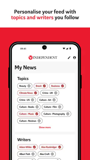 The Independent: Breaking News screenshot