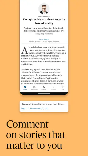 The Times: UK & World News screenshot