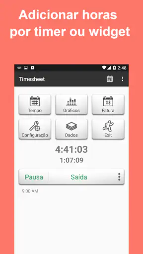 Timesheet - Horas Trabalhadas screenshot