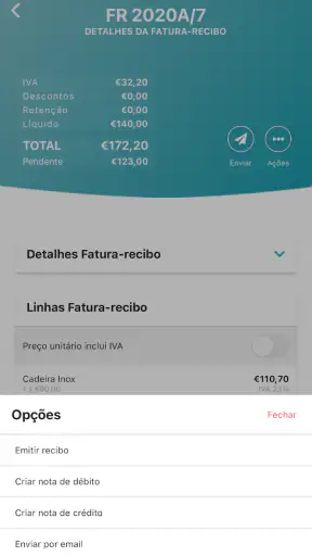 TOConline screenshot