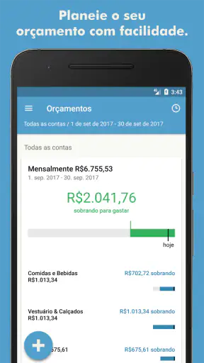 Toshl Finanças - orçamento screenshot