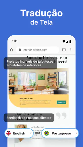 Tradução de tela - Tradutor screenshot