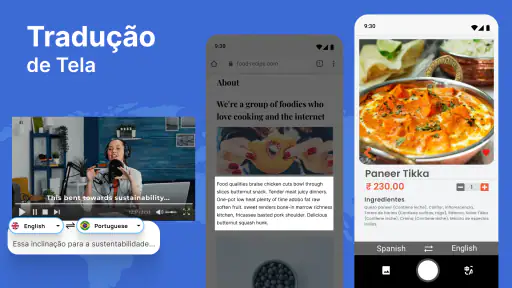 Tradução de tela - Tradutor screenshot