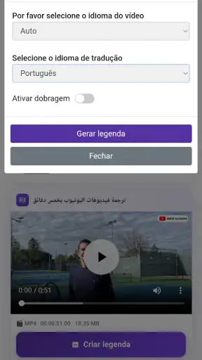 Tradutor e Dublador de Vídeos screenshot