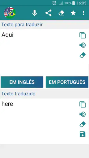Tradutor Inglês Português screenshot