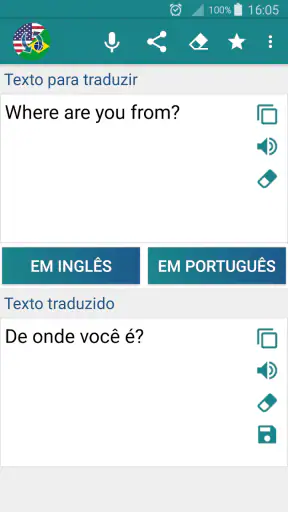 Tradutor Inglês Português screenshot