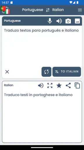 Tradutor Português Italiano screenshot
