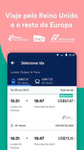 Trainline: trens e ônibus screenshot