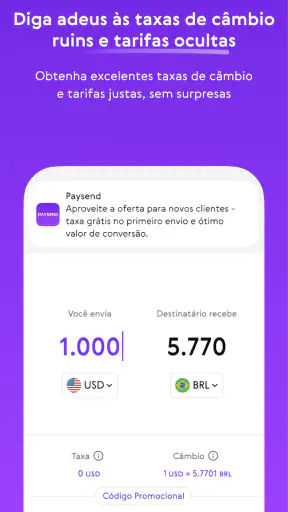 Transferência fácil de valor screenshot
