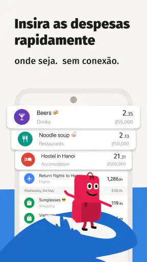 TravelSpend despesas de viagem screenshot