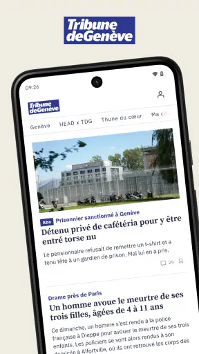 Tribune de Genève screenshot