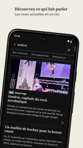 Tribune de Genève screenshot
