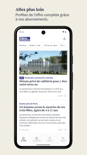 Tribune de Genève screenshot