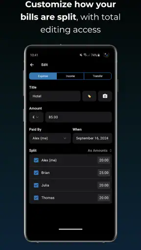 tricount - dividir contas screenshot