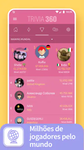 TRIVIA 360: Jogo de perguntas screenshot