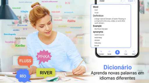 Tudo Linguagem Traduzir Apl screenshot