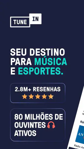TuneIn Rádio: Música, Esportes screenshot