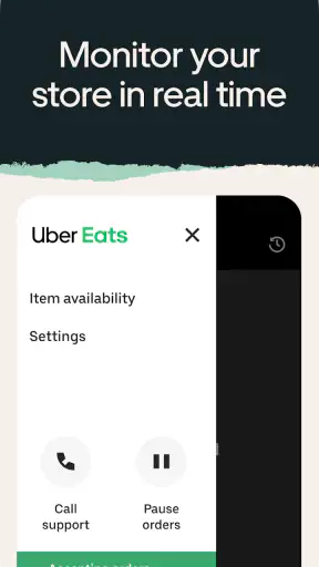 Uber Eats para restaurantes screenshot
