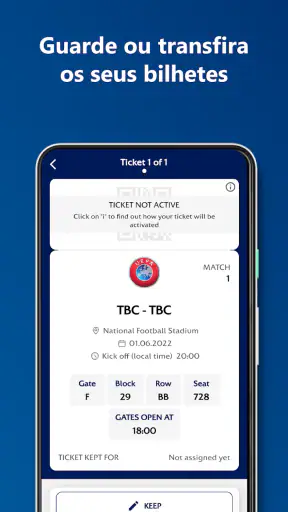 UEFA Mobile Tickets screenshot