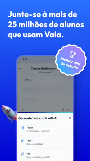 Vaia: Estudo Flashcards. Study screenshot