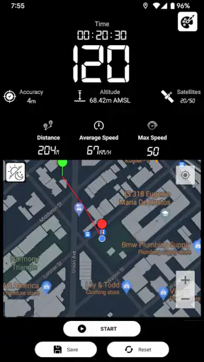 Velocímetro GPS : Odômetro screenshot