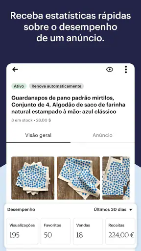 Vender na Etsy: a sua loja screenshot