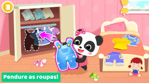 Vida do Bebê Panda: faxina screenshot